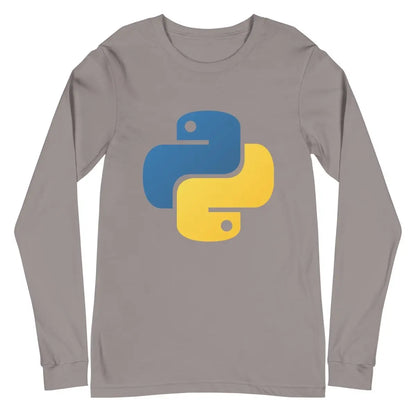 Python Icon Long Sleeve T-Shirt (unisex) - Storm / M