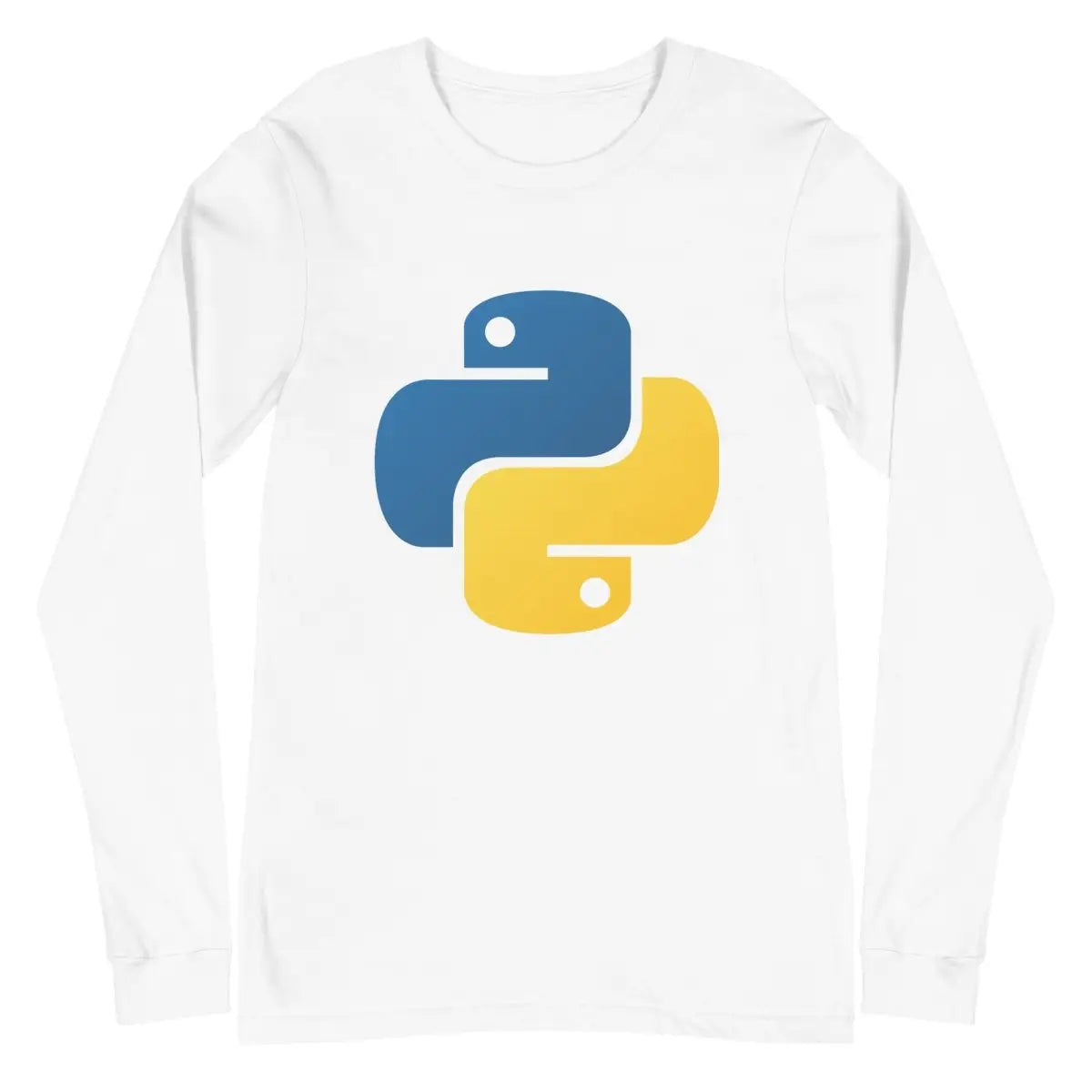 Python Icon Long Sleeve T-Shirt (unisex) - White / M