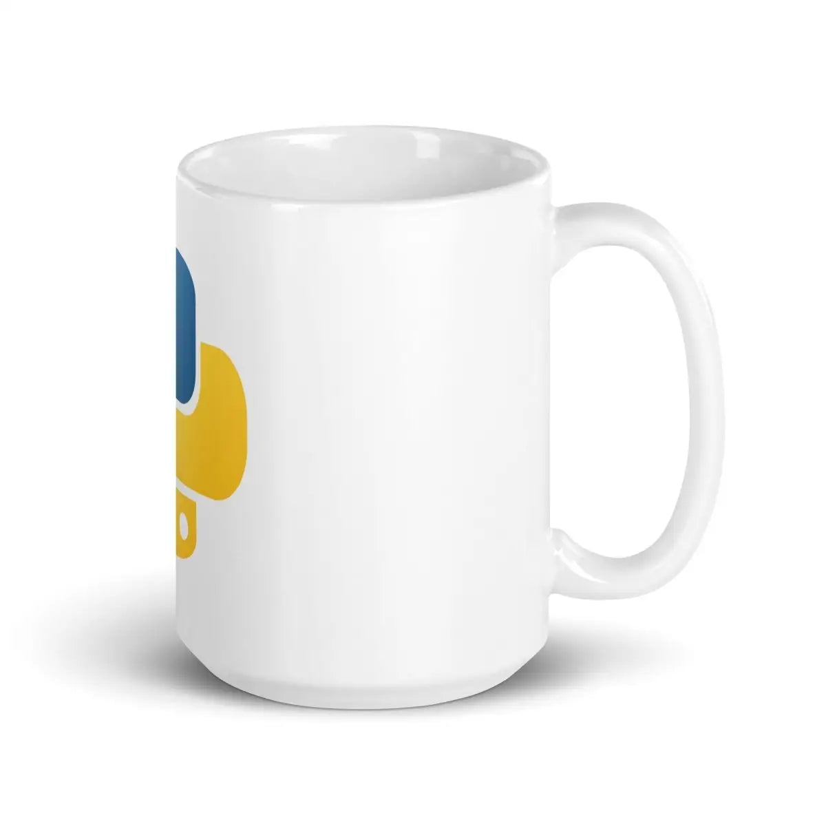 Python Icon on White Glossy Mug