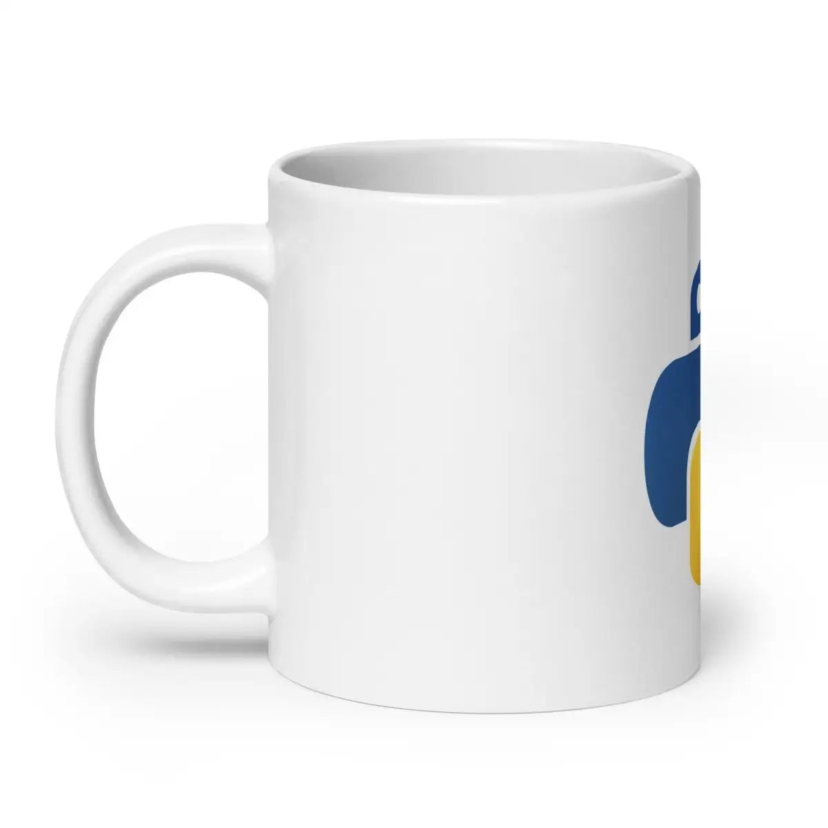 Python Icon on White Glossy Mug