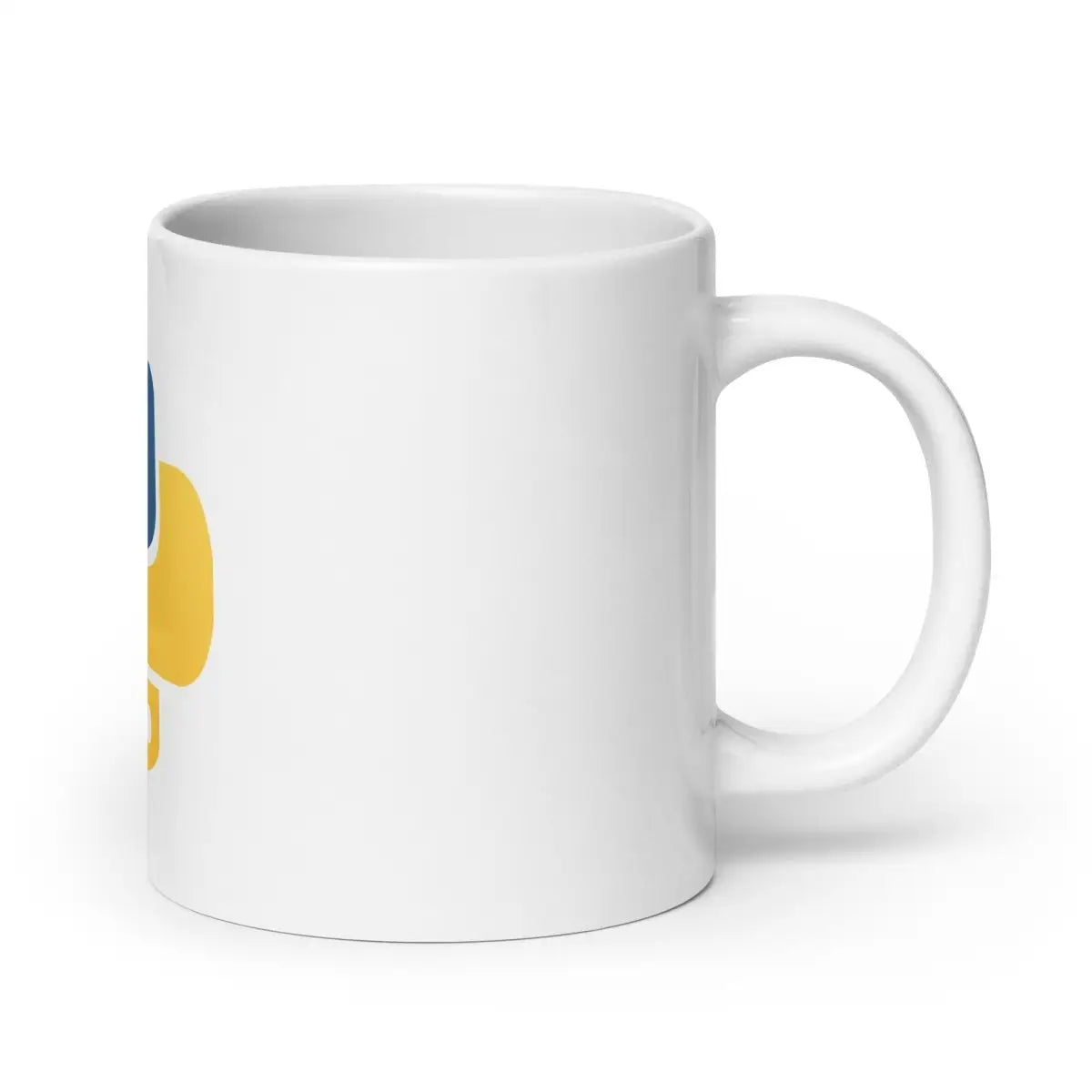 Python Icon on White Glossy Mug