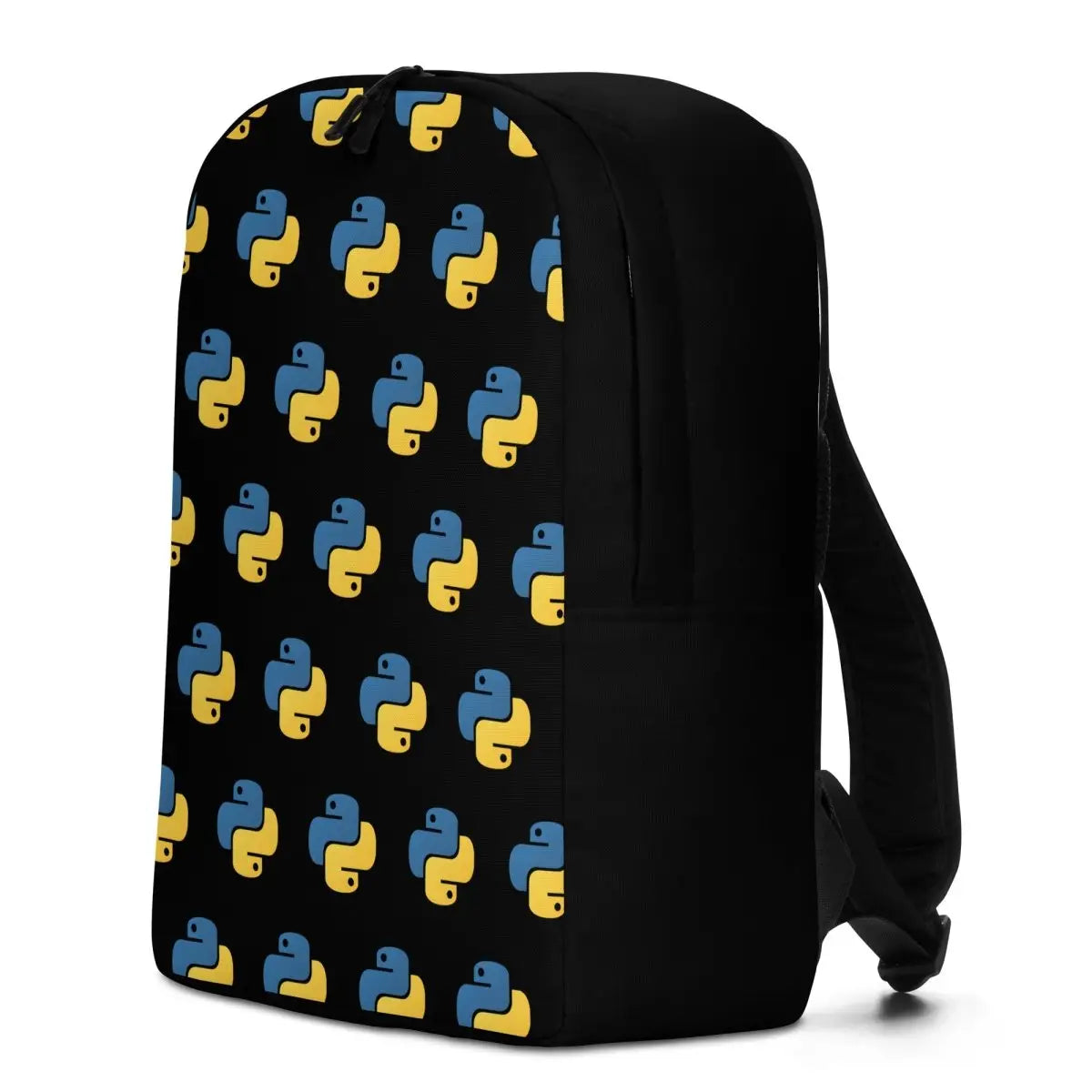 Python Icon Pattern Minimalist Backpack