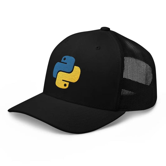 Python Icon True-Color Embroidered Trucker Cap