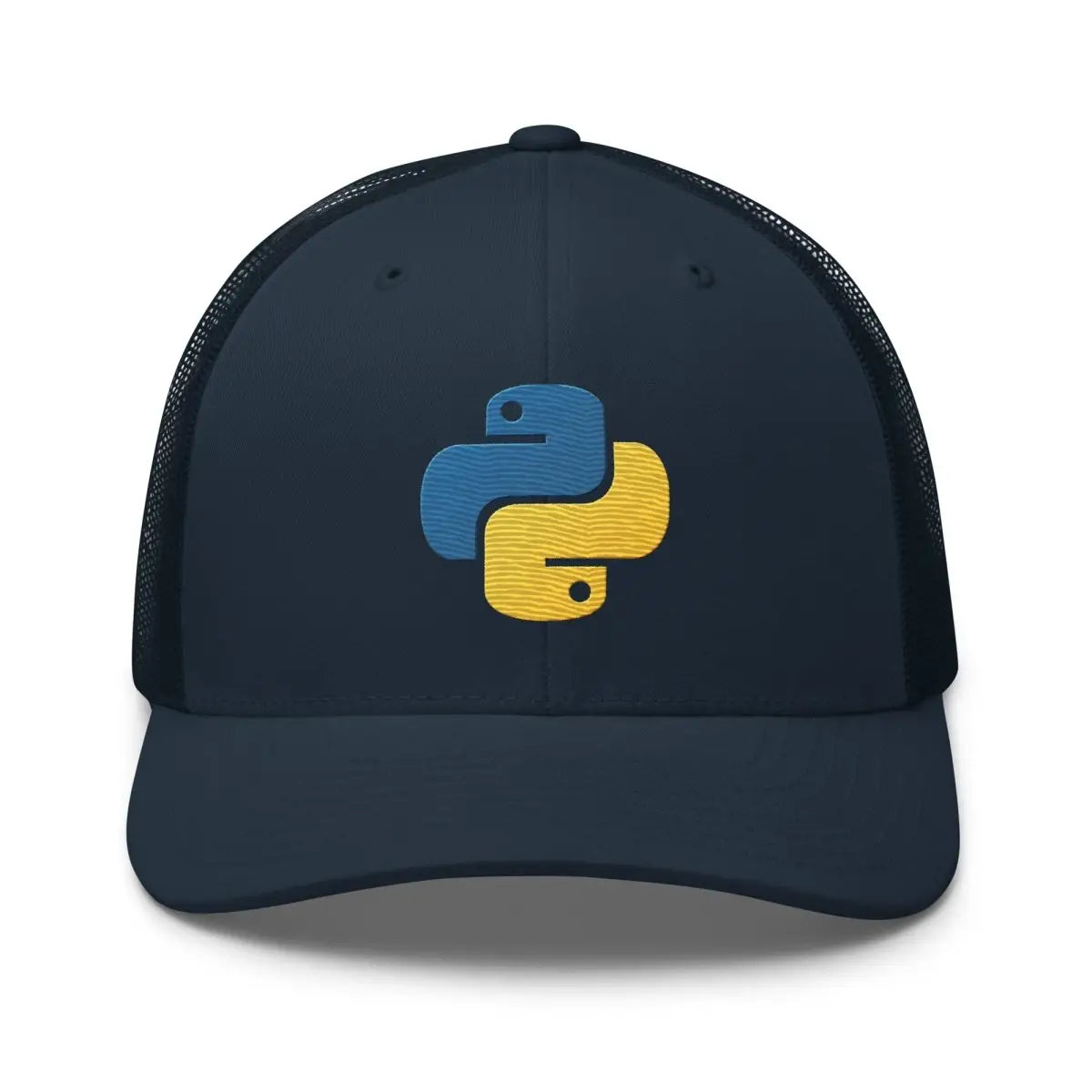 Python Icon True-Color Embroidered Trucker Cap - Navy