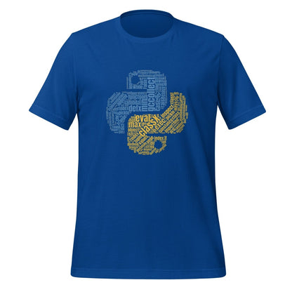 Python Icon Word Cloud T - Shirt (unisex) - True Royal - AI Store