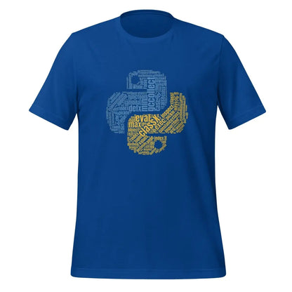 Python Icon Word Cloud T-Shirt (unisex) - True Royal / M