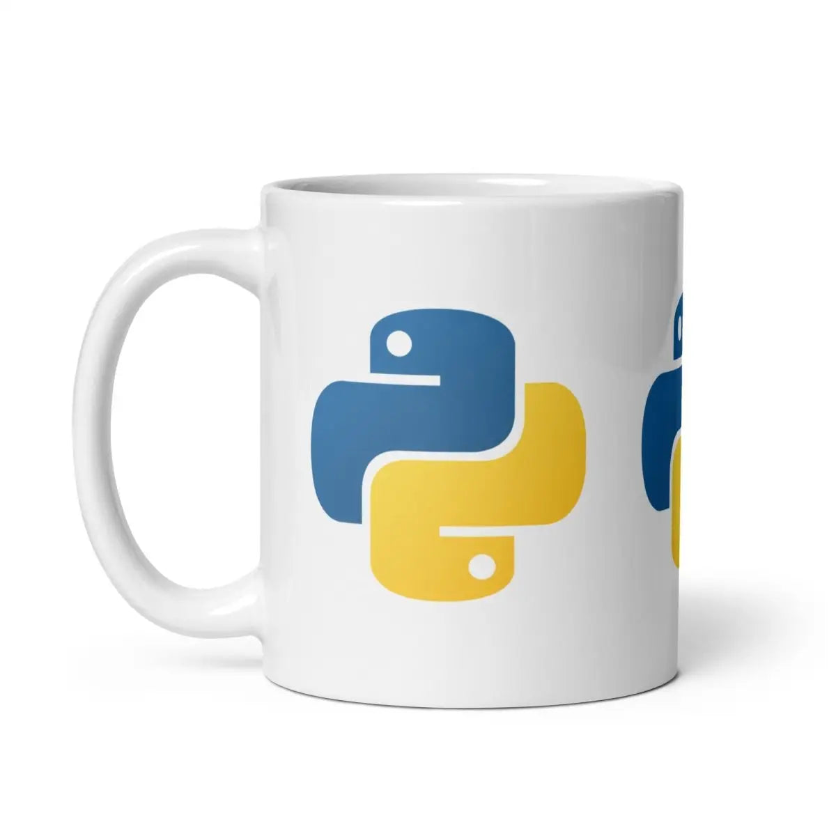 Python Icons on White Glossy Mug