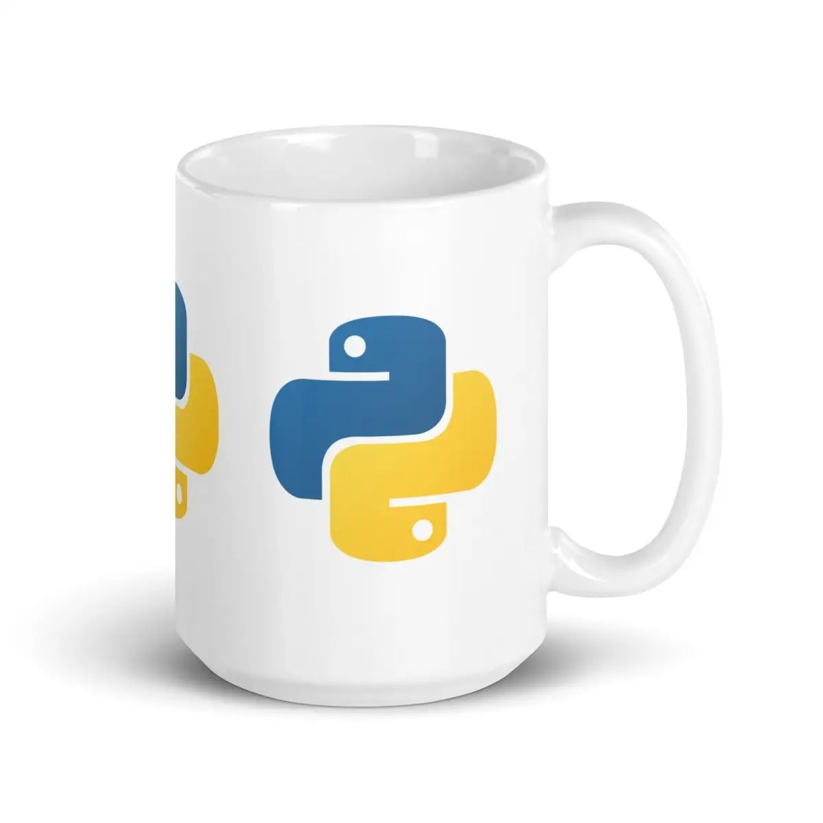 Python Icons on White Glossy Mug