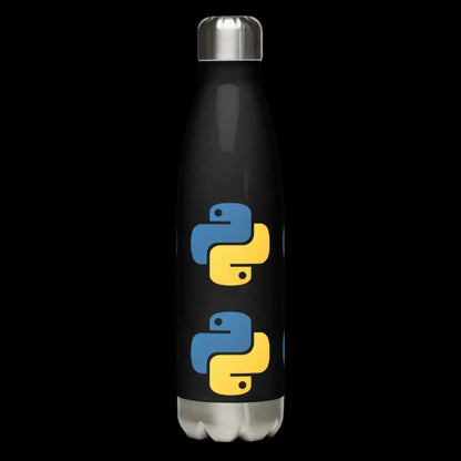 Python Icons Stainless Steel Water Bottle