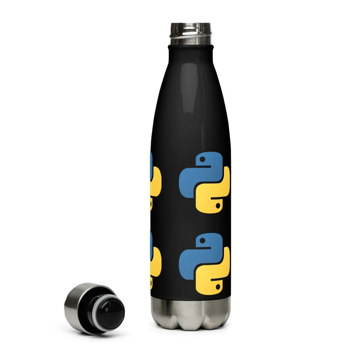 Python Icons Stainless Steel Water Bottle