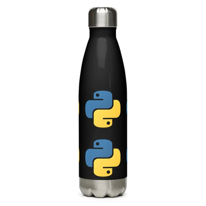 Python Icons Stainless Steel Water Bottle