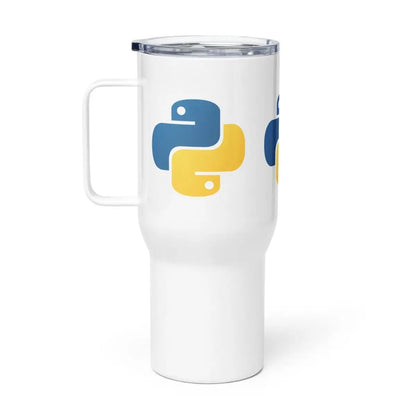 Python Icons Travel Mug with Handle