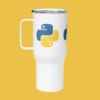 Python Icons Travel Mug with Handle