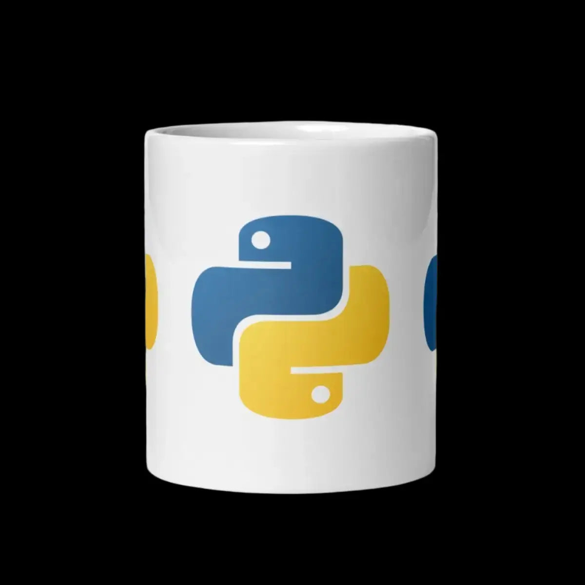 Python Icons White Glossy Mug