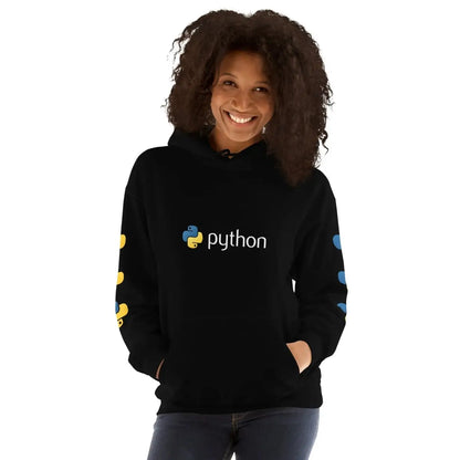 Python Logo and Icons Hoodie (unisex)