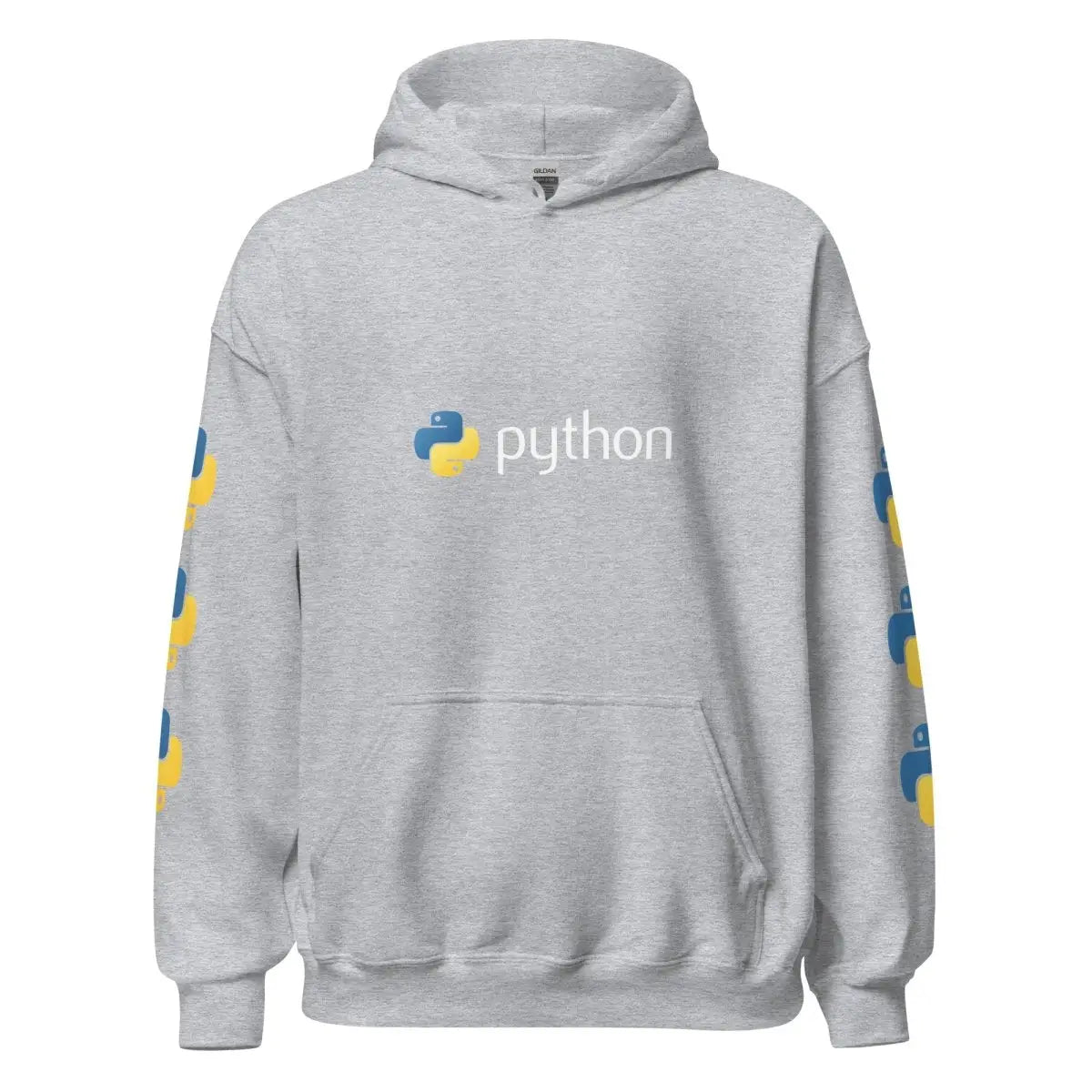 Python Logo and Icons Hoodie (unisex) - Sport Grey / M