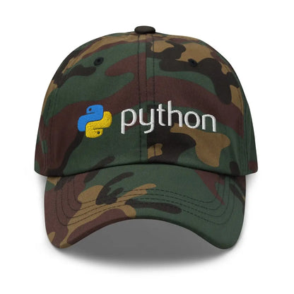 Python Logo Cap - Green Camo