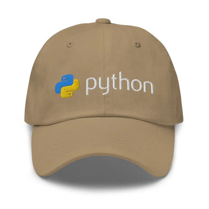 The Python Logo Cap Khaki.