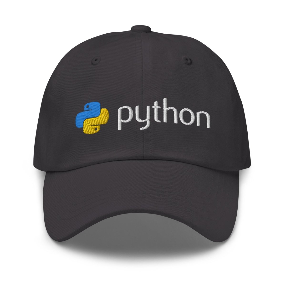 Python Logo Embroidered Cap - Dark Grey - AI Store