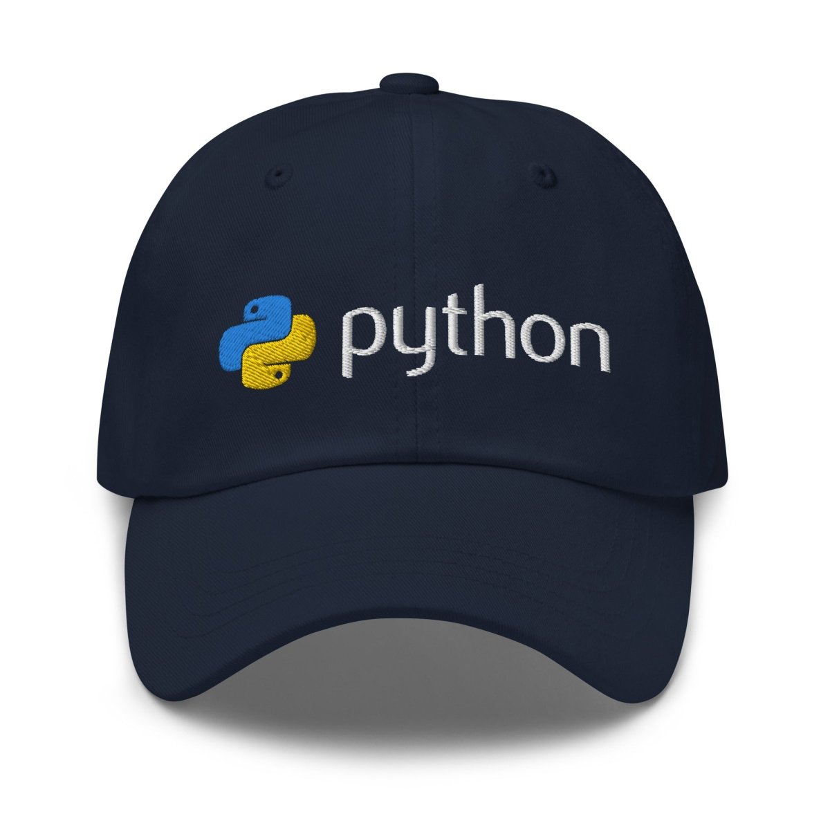 Python Logo Embroidered Cap - Navy - AI Store