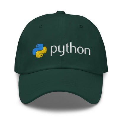 Python Logo Embroidered Cap - Spruce - AI Store