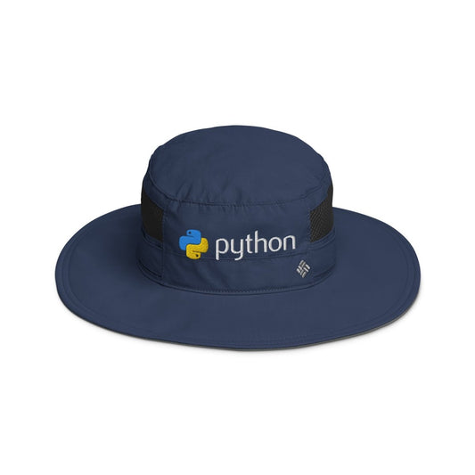 Python Logo Embroidered Columbia Booney Hat - Collegiate Navy - AI Store