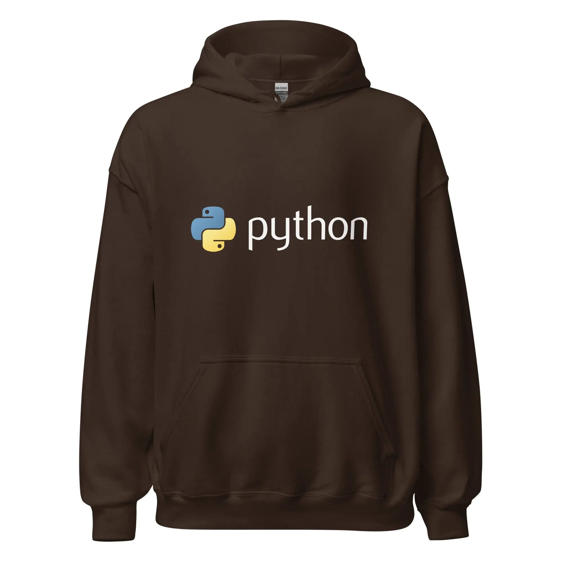 Python Logo Hoodie (unisex) - Dark Chocolate / M