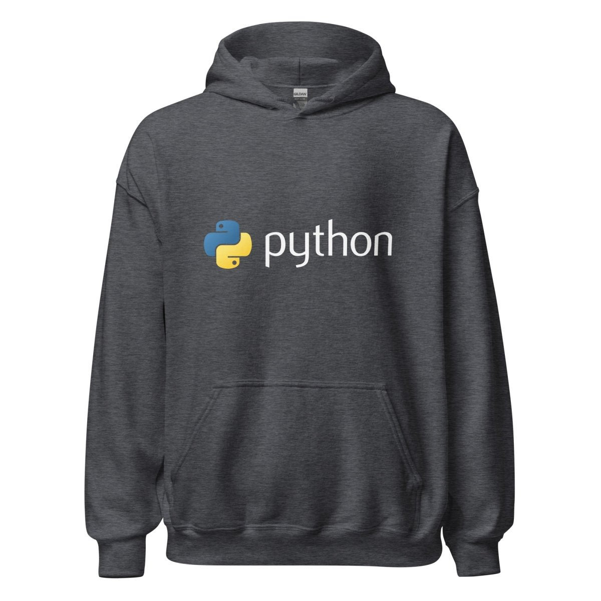 Python Logo Hoodie (unisex) - Dark Heather - AI Store