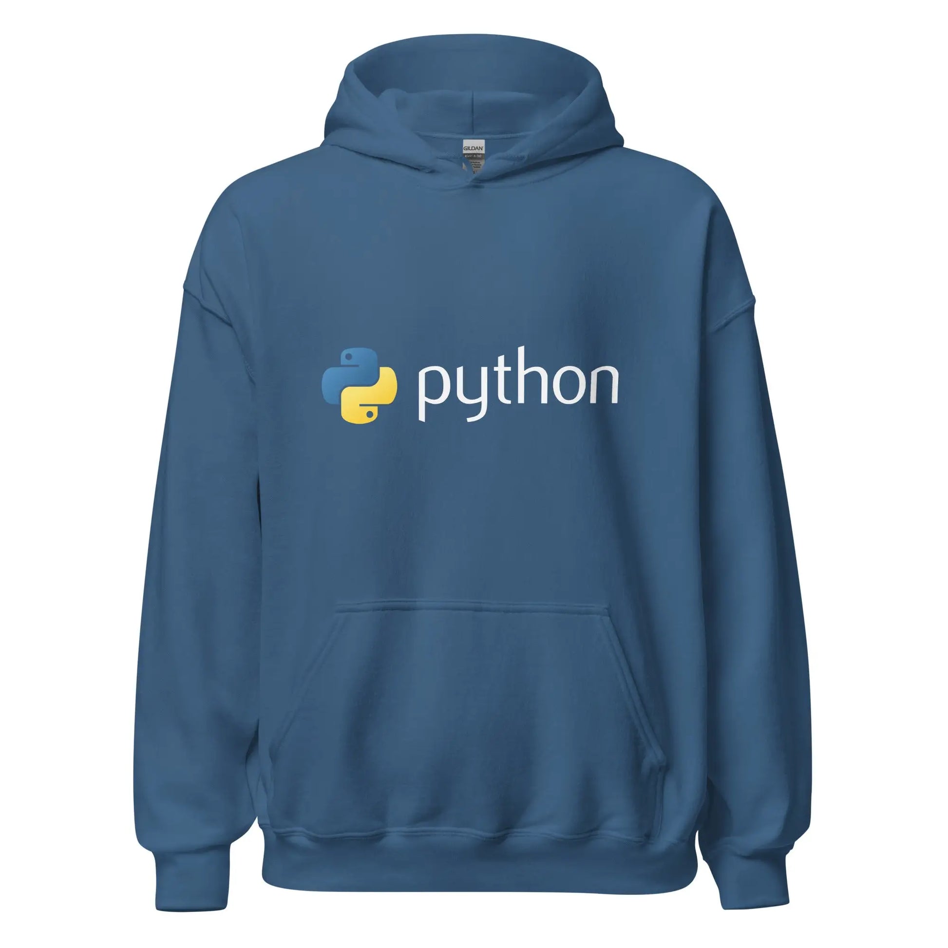 Python Logo Hoodie (unisex) - Indigo Blue / M