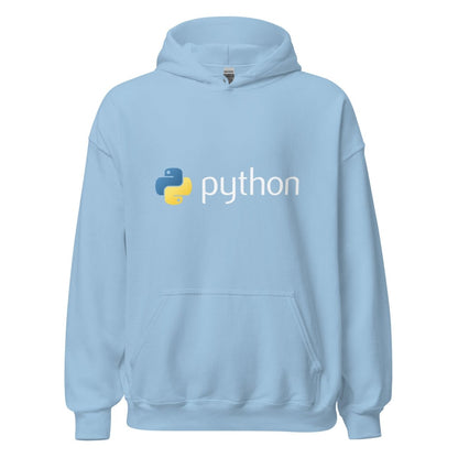 Python Logo Hoodie (unisex) - Light Blue - AI Store