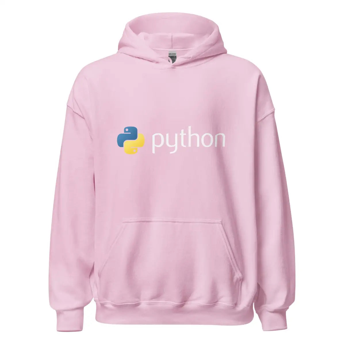 Python Logo Hoodie (unisex) - Light Pink / M