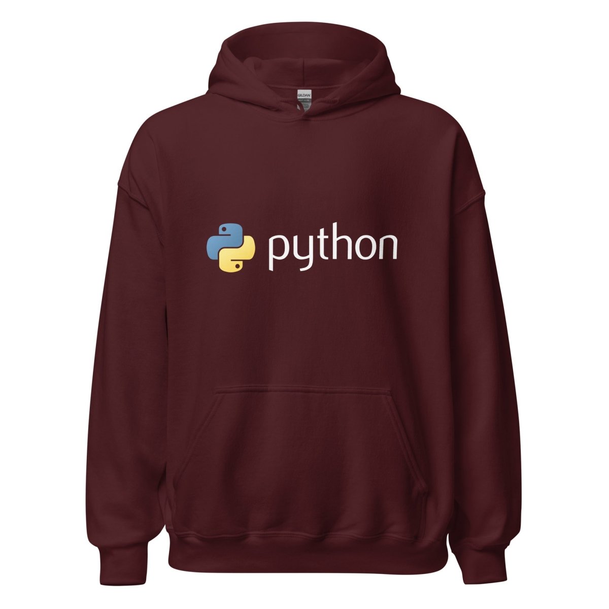 Python Logo Hoodie (unisex) - Maroon - AI Store