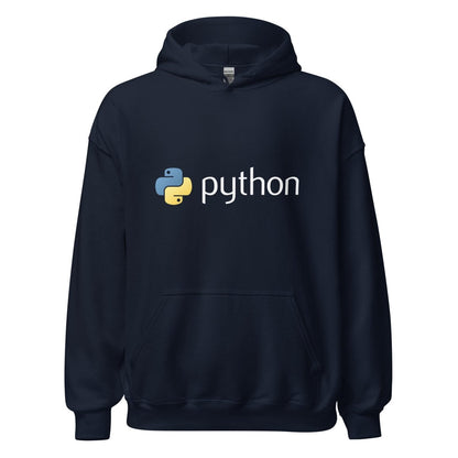 Python Logo Hoodie (unisex) - Navy - AI Store