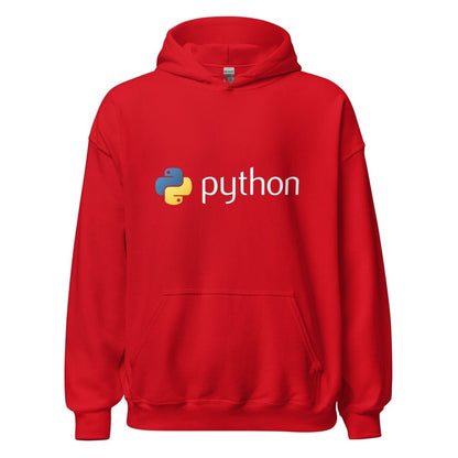 Python Logo Hoodie (unisex) - Red - AI Store