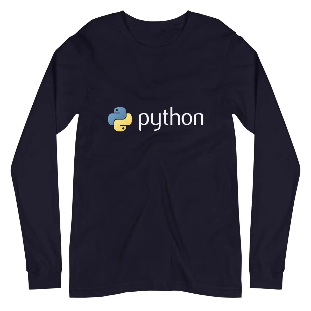 Python Logo Long Sleeve T-Shirt (unisex) - Navy / M