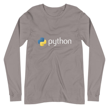 Python Logo Long Sleeve T - Shirt (unisex) - Storm - AI Store