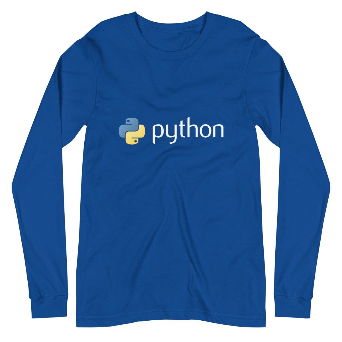 Python Logo Long Sleeve T - Shirt (unisex) - True Royal - AI Store