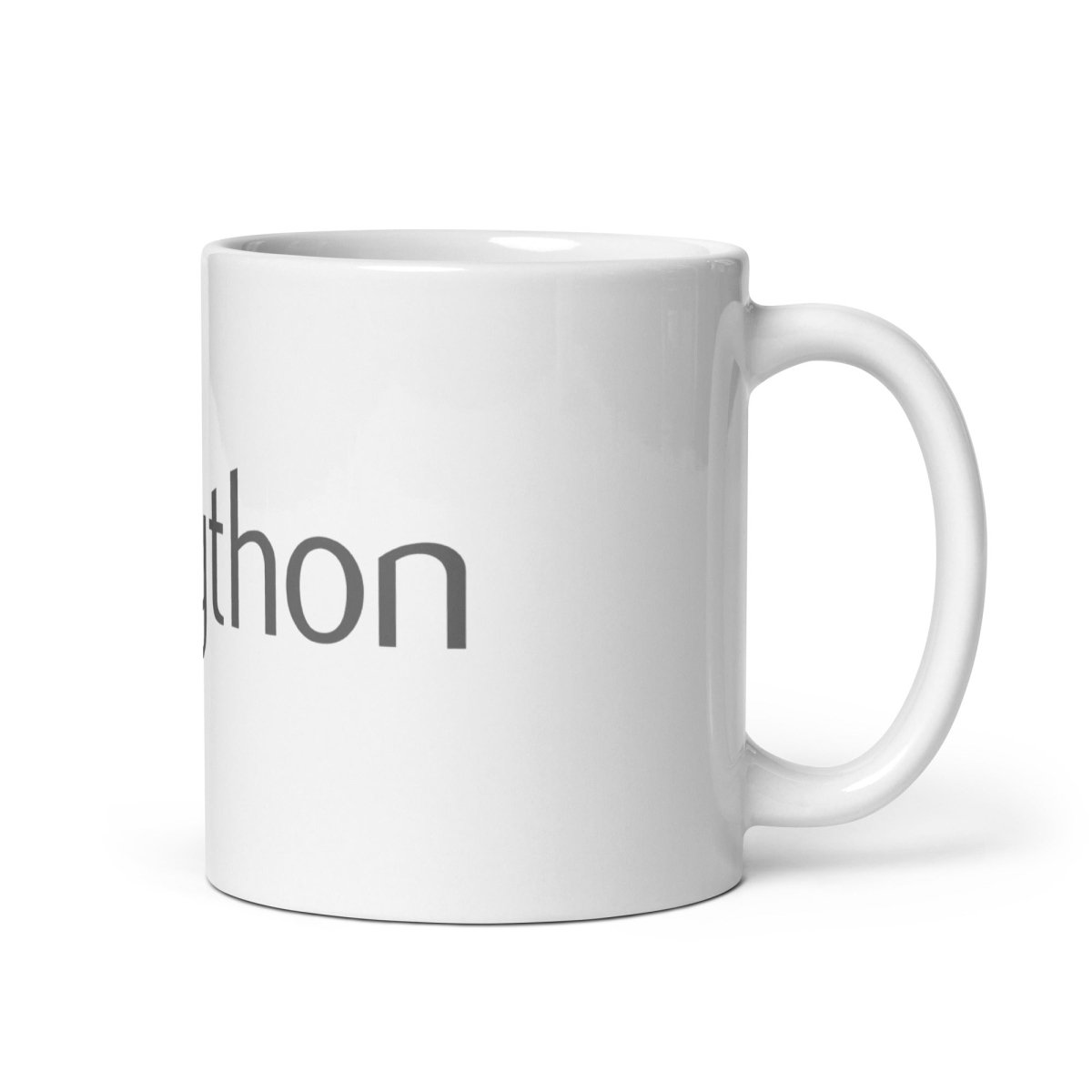 Python Logo on White Glossy Mug - 11 oz - AI Store