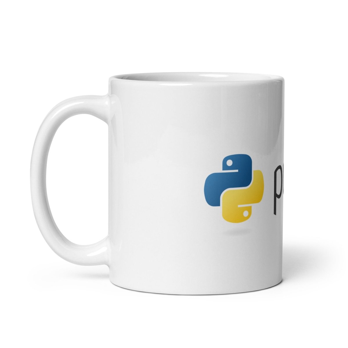 Python Logo on White Glossy Mug - 11 oz - AI Store