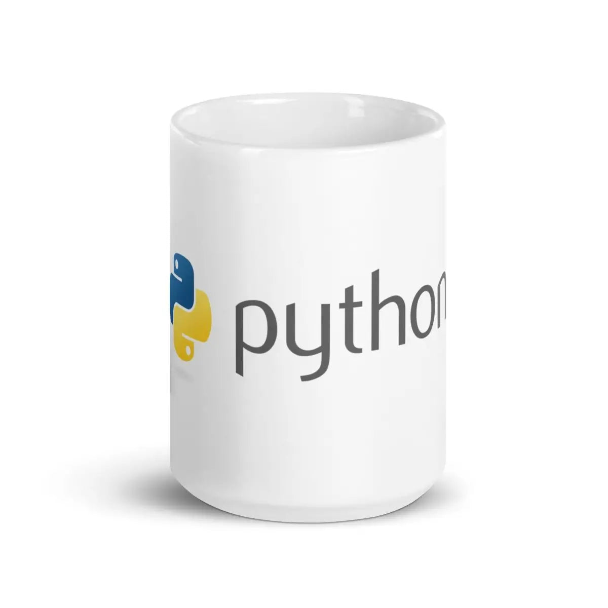 Python Logo on White Glossy Mug - 15 oz