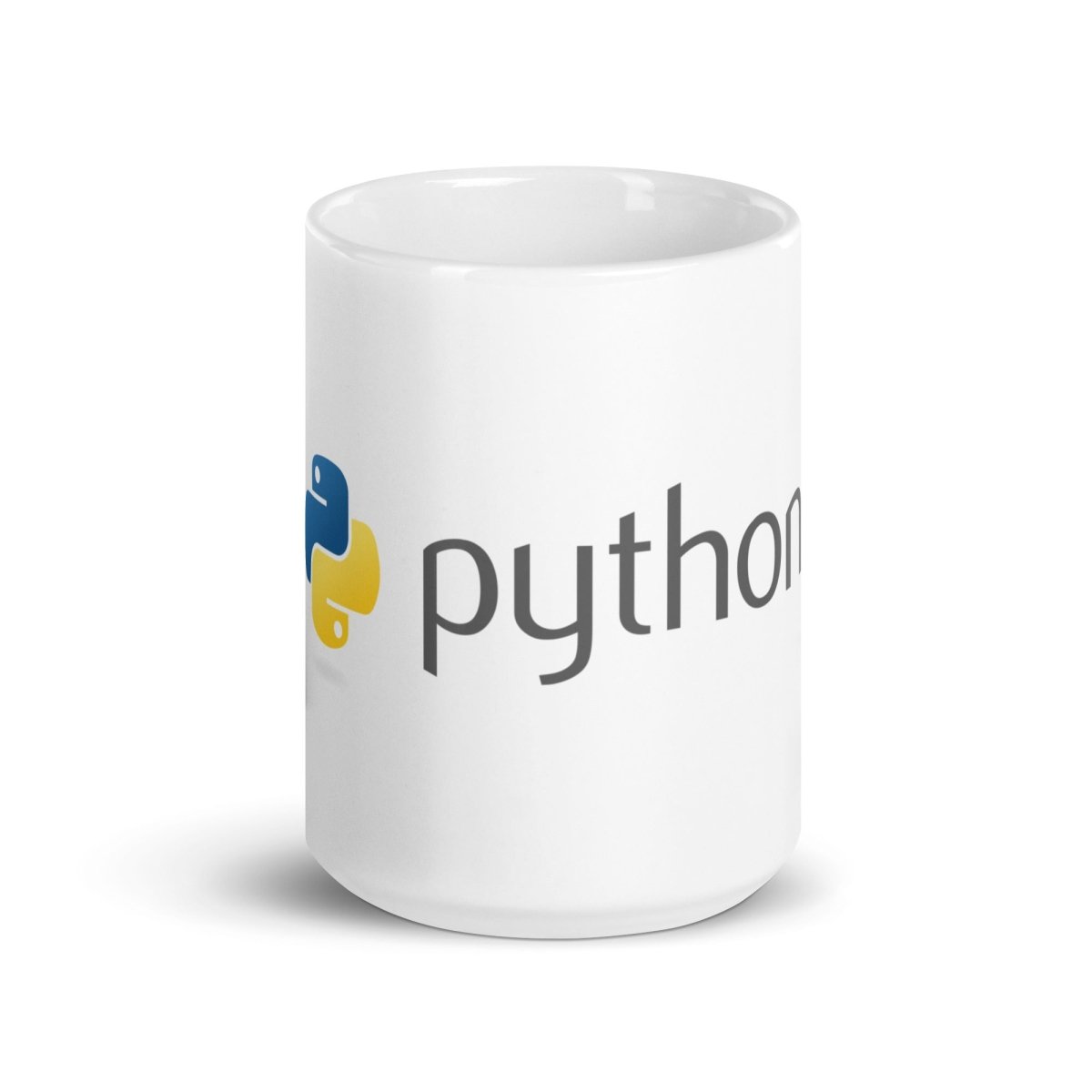 Python Logo on White Glossy Mug - 15 oz - AI Store