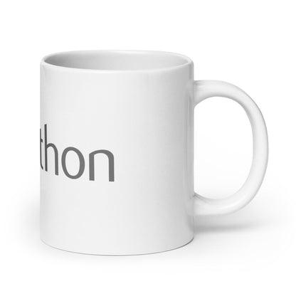 Python Logo on White Glossy Mug - 20 oz - AI Store