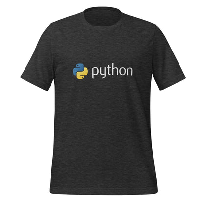 Python Logo T-Shirt (unisex) - Dark Grey Heather / M