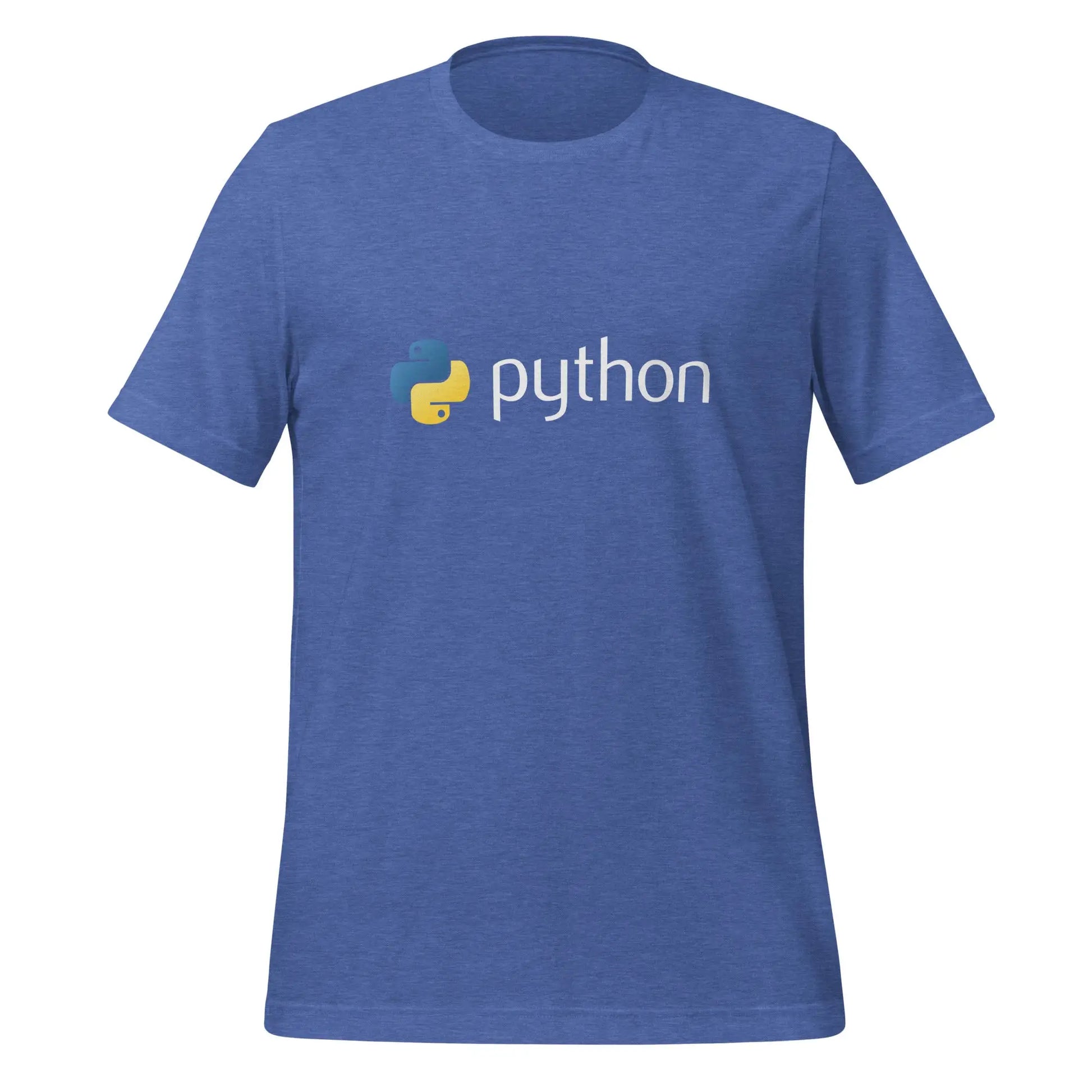 Python Logo T-Shirt (unisex) - Heather True Royal / M