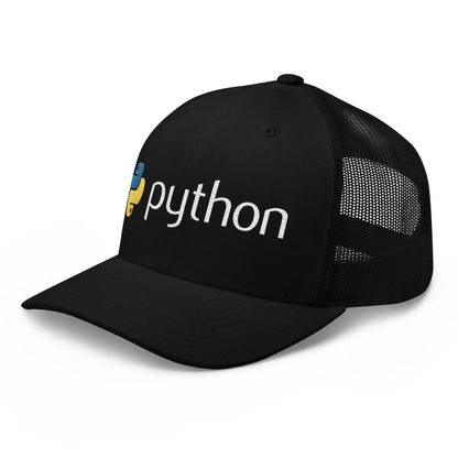 Python Logo True-Color Embroidered Trucker Cap