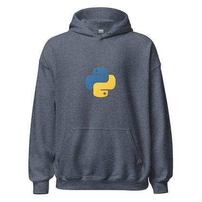 Python Small Icon Hoodie (unisex) - Heather Sport Dark Navy / M