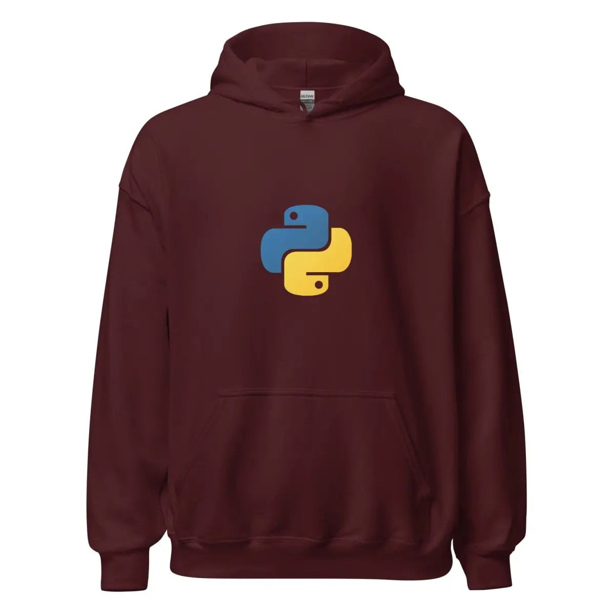 Python Small Icon Hoodie (unisex) - Maroon / M