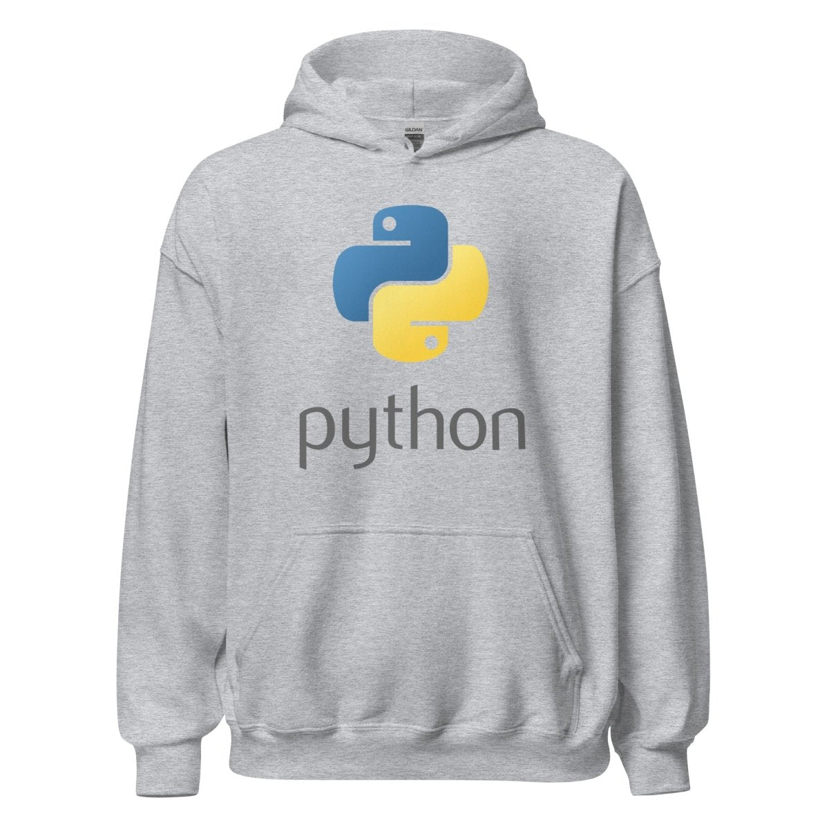 Python Stacked Logo Hoodie (unisex) - Sport Grey - AI Store