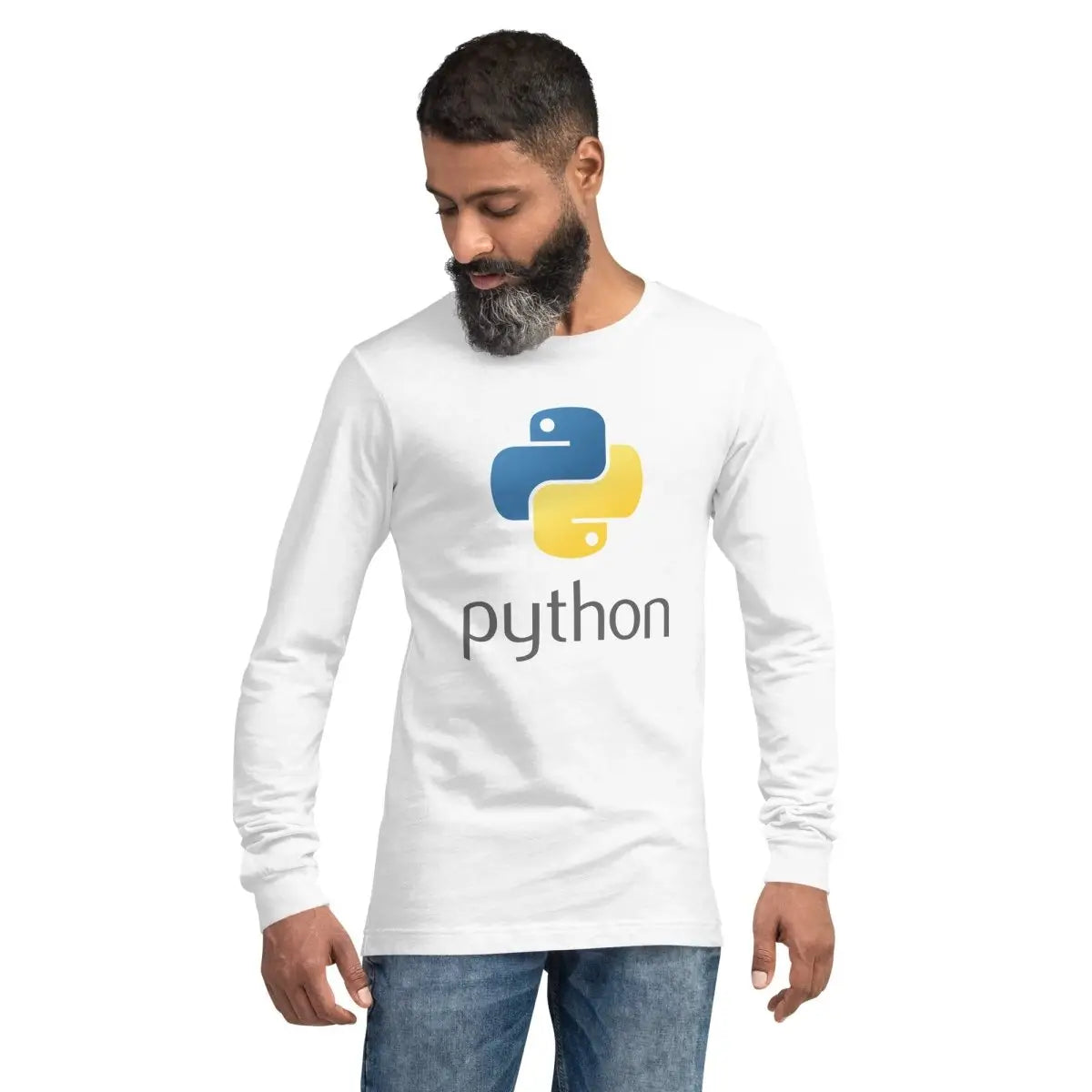 Python Stacked Logo Long Sleeve T-Shirt (unisex)