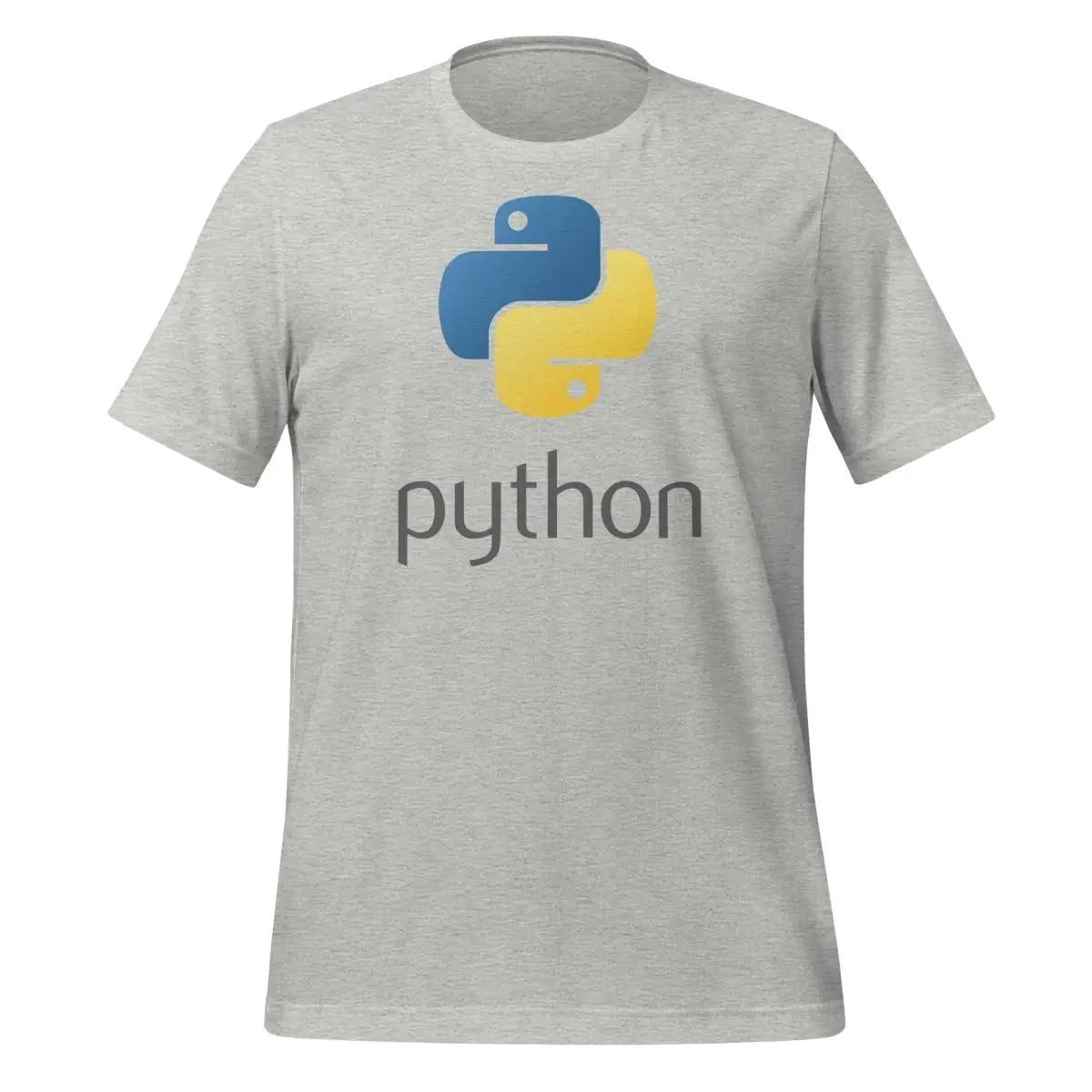 Python Stacked Logo T-Shirt (unisex) - Athletic Heather / M